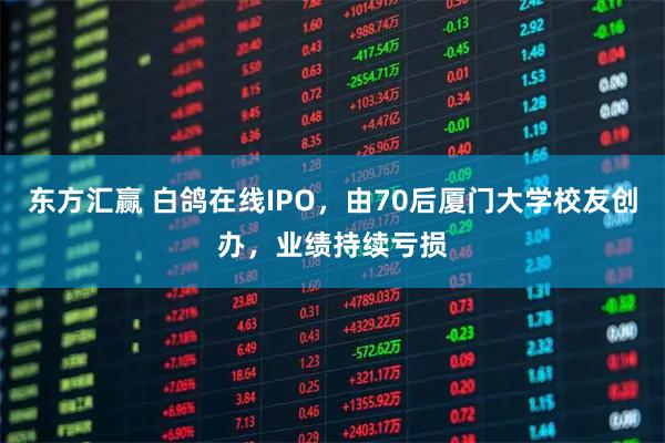 东方汇赢 白鸽在线IPO，由70后厦门大学校友创办，业绩持续亏损