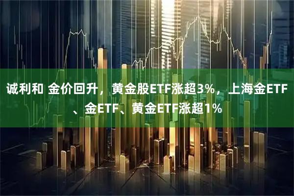 诚利和 金价回升，黄金股ETF涨超3%，上海金ETF、金ETF、黄金ETF涨超1%